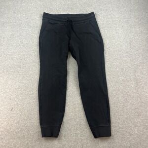 Lululemon Ready to Rulu Joggers Women 12 Black Pockets Sweatpants Cotton Pants